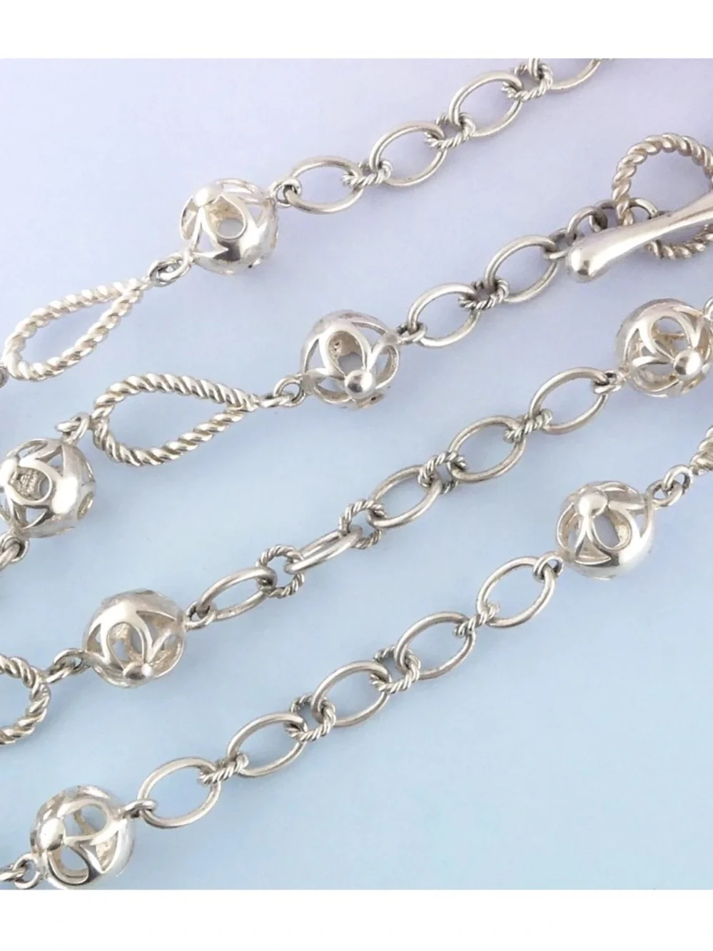 Sterling Silver Fancy Ornate 32